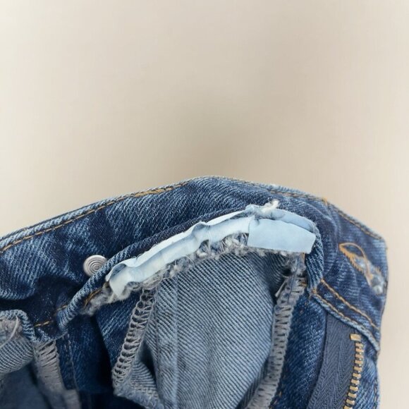 Zara Womens 4 Cropped Wide Leg Button Jeans - Picture 8 of 11